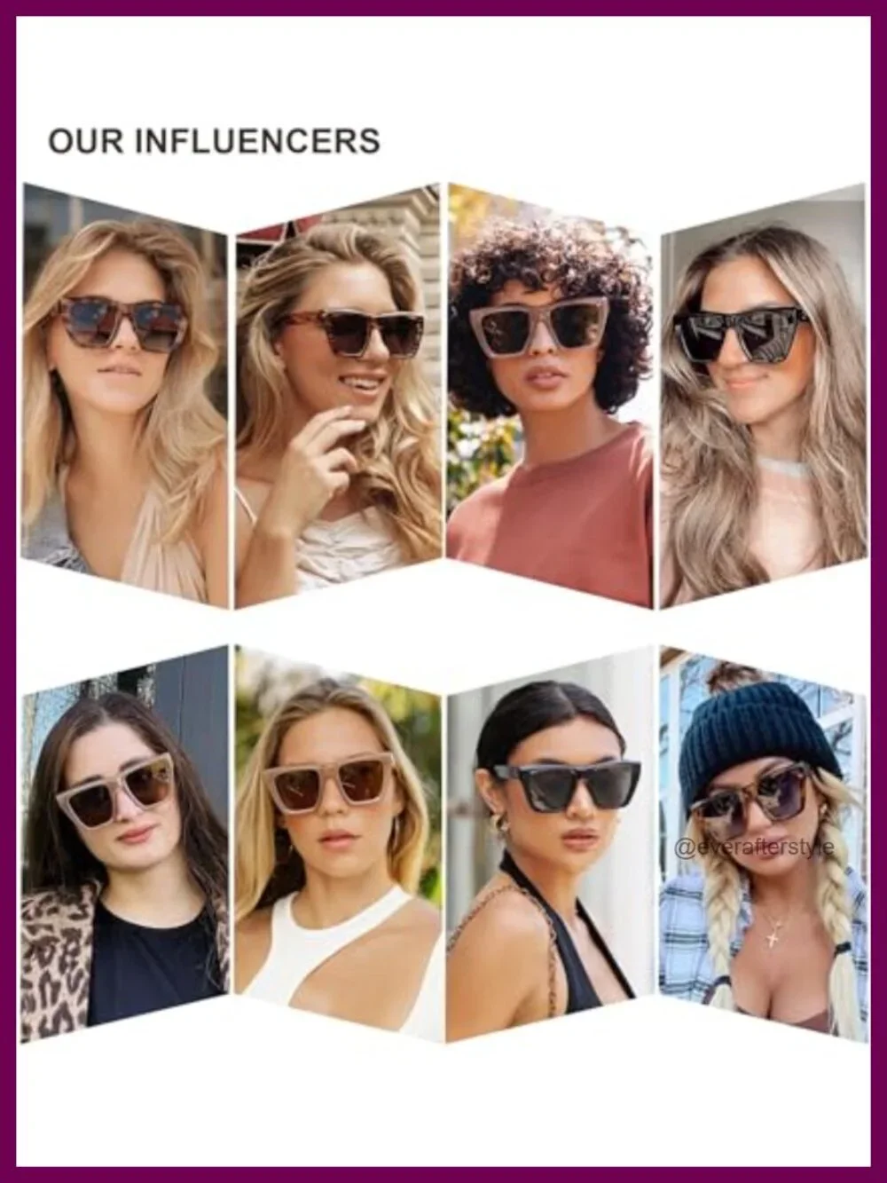 Oversized Square Cat Eye Polarized Sunglasses for Women UV400 Protection